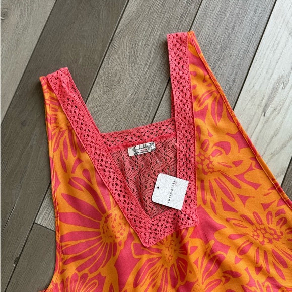 Free People Imtimately Tiers For You Boho Floral Maxi Orange. Size: M. NWT - Picture 8 of 13
